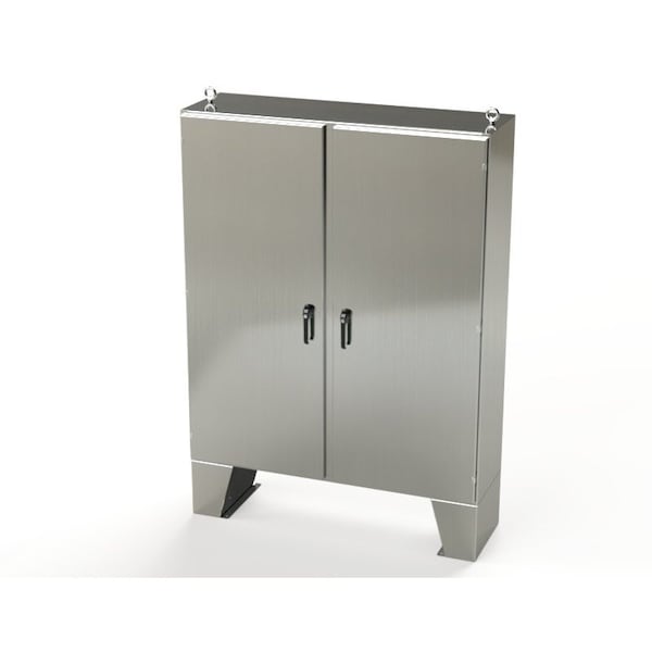 Saginaw Control & Engineering 3 Point Latch with Padlock/Keylock Handle Electrical Enclosures, 72 in H, 18 in D, 60 in W SCE-72EL6018SSLPPL - main